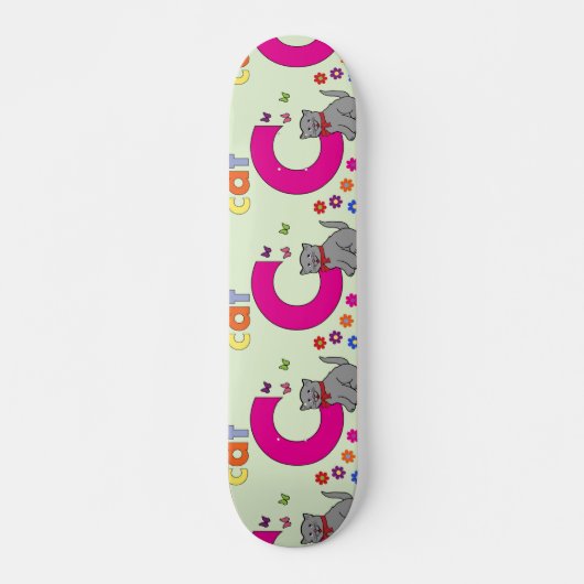 Skateboard Lettre Cat C Patinage (Devant)
