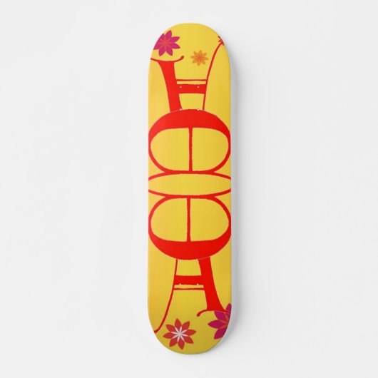 Skateboard Lettre E et tableau de bord A (Devant)