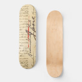 Skateboard LETTRE Jane Austen (Recto)