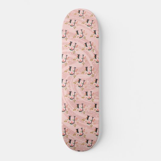 Skateboard Lettre U (Recto)