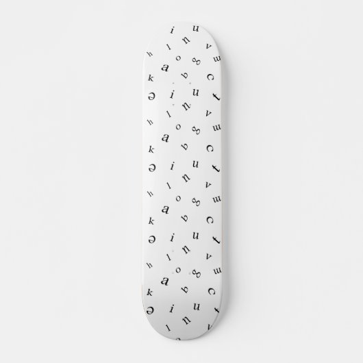 Skateboard Lettres (Devant)
