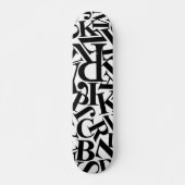 Skateboard Lettres alphabétiques (Devant)