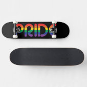 Skateboard Lettres de ballon Rainbow Pride (Horz)