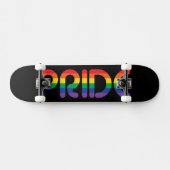 Skateboard Lettres de ballon Rainbow Pride (Horz)