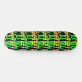Skateboard Lettres néons et chiffres (Horz)