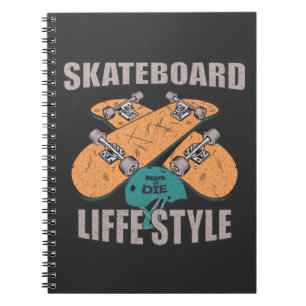skateboard levensstijl vintage skate liefhebbers c notitieboek