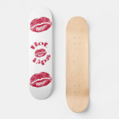 Skateboard Lèvres chaudes, Lèvres rouges (Recto)