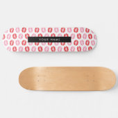 Skateboard Lèvres Rouges, Lèvres Roses, Baiser, Votre Nom, Pe (Horz)
