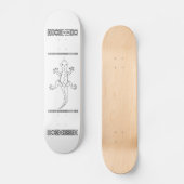 Skateboard Lézard graphique (Recto)
