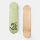 Skateboard Lézard vert (Recto)