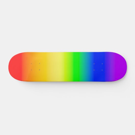 Skateboard LGBT Rainbow Pride Ombre Gradient Stripes (Horz)