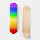 Skateboard LGBT Rainbow Pride Ombre Gradient Stripes (Recto)