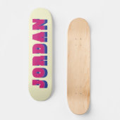 Skateboard LGBTQ Rainbow Bisexual Pride Nom personnalisé (Recto)