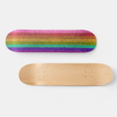 Skateboard LGBTQIA Fierté Drapeau Parties scintillant arc-en- (Horz)
