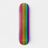 Skateboard LGBTQIA Fierté Drapeau Parties scintillant arc-en- (Devant)