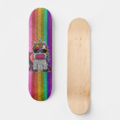 Skateboard LGBTQIA Pride Drapeau Parties scintillant Rainbow  (Recto)