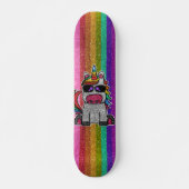 Skateboard LGBTQIA Pride Drapeau Parties scintillant Rainbow  (Devant)