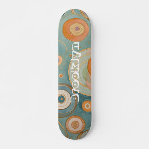 Skateboard L'harmonie de Kaleidoscope : les cercles pastel au