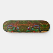 Skateboard libellule arc-en-ciel, libellule Turquoise et viol (Horz)