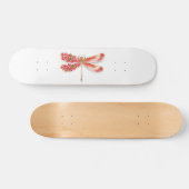 Skateboard libellule de fleurs avec sakura de bijoux (Horz)