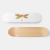 Skateboard libellule de fleurs jaunes (Horz)