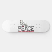 Skateboard Liberté et paix (Horz)