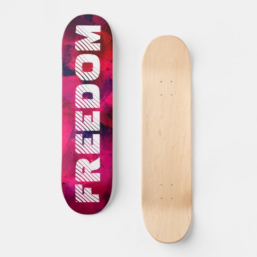 Skateboard Liberté - planche à roulettes Abstraite (Recto)