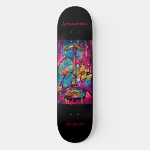 Skateboard Libra Astrologie Grafitti Personnalisé