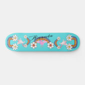 Skateboard licorne arc-en-ciel (Horz)