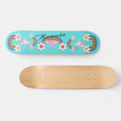 Skateboard licorne arc-en-ciel (Horz)