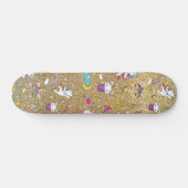 Skateboard licorne de parties scintillant (Horz)