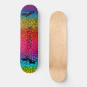 Skateboard Licorne Pailletée (Recto)