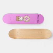 Skateboard licorne rose (Horz)