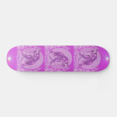 Skateboard Licornes roses (Horz)