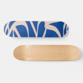 Skateboard Ligne Abstraite bleue (Horz)