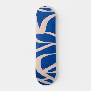 Skateboard Ligne Abstraite bleue