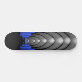Skateboard Ligne bleue mince de la police (Horz)