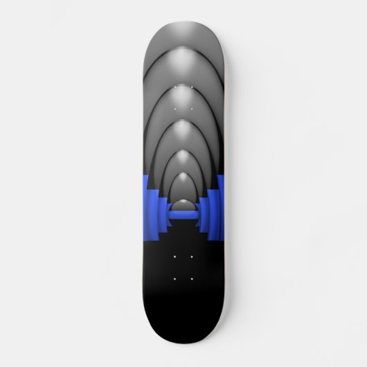 Skateboard Ligne bleue mince de la police (Recto)