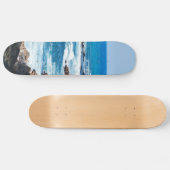 Skateboard Ligne hawaïenne vagues de côte d'océan de lave (Horz)