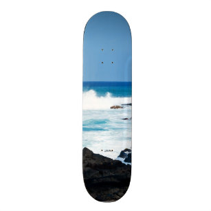 Skateboard Ligne hawaïenne vagues de côte d'océan de lave