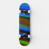 Skateboard Ligne moderne Art Peacock Couleurs plumes (Recto)