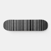 Skateboard Lignes à ondes noires (Horz)