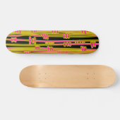 Skateboard Lignes Abstraites - 02 (Horz)