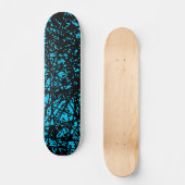Skateboard Lignes Abstraites - Ciel bleu (Recto)