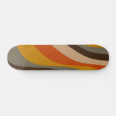 Skateboard Lignes Abstraites de vague d'automne modernes dans (Horz)
