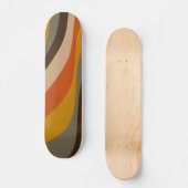 Skateboard Lignes Abstraites de vague d'automne modernes dans (Recto)