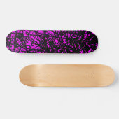 Skateboard Lignes Abstraites - Magenta (Horz)