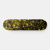 Skateboard Lignes Abstraites - orange (Horz)