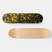 Skateboard Lignes Abstraites - orange (Horz)