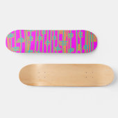 Skateboard Lignes Abstraites - Rétro (Horz)